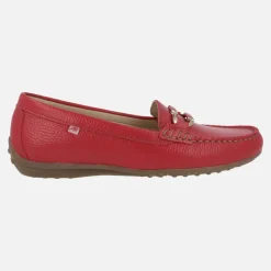 Mocasines clásicos de piel Bruni con adorno metálico