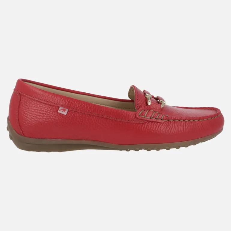 Mocasines clásicos de piel Bruni con adorno metálico