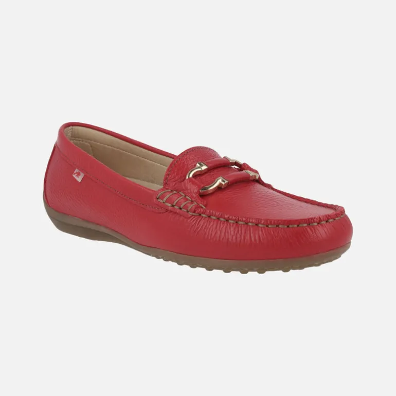 Mocasines clásicos de piel Bruni con adorno metálico