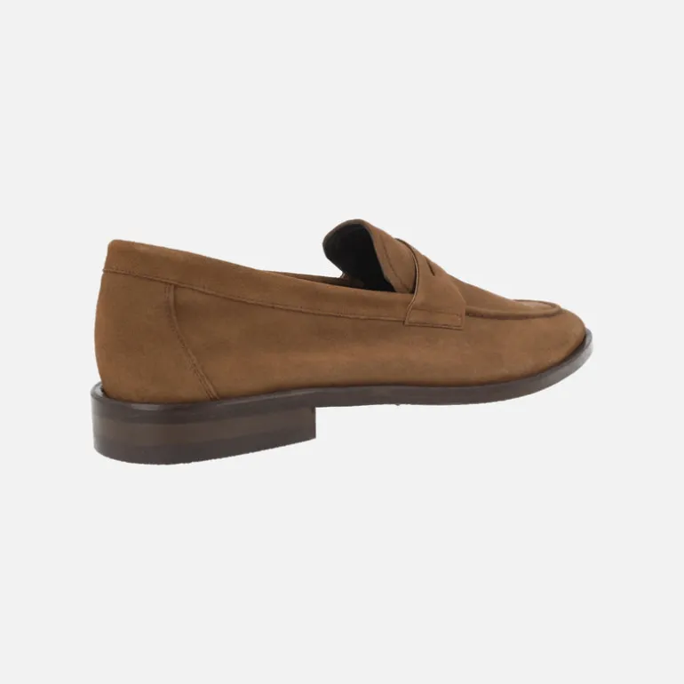 Mocasines con antifaz Casa Campo para hombre en serraje marrón