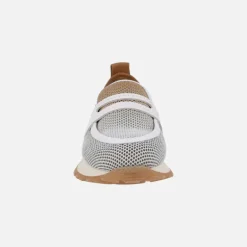 Mocasines con antifaz Sport Kansas en combinado cuero y blanco