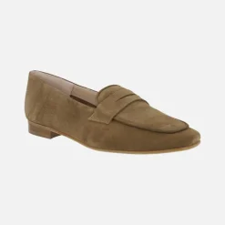 Mocasines con puntera cuadrada y antifaz