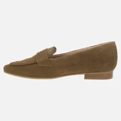 Mocasines con puntera cuadrada y antifaz