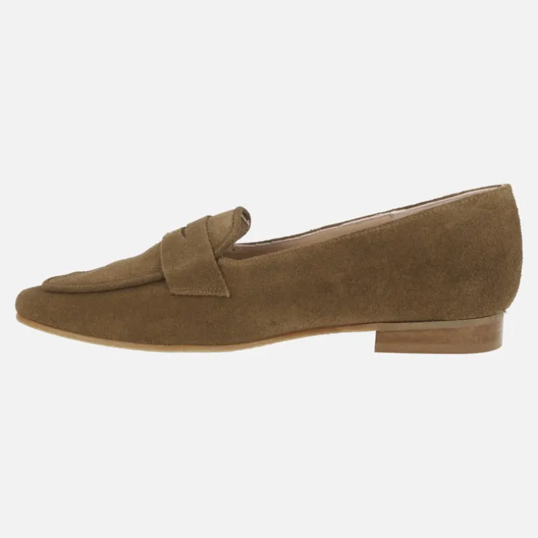 Mocasines con puntera cuadrada y antifaz