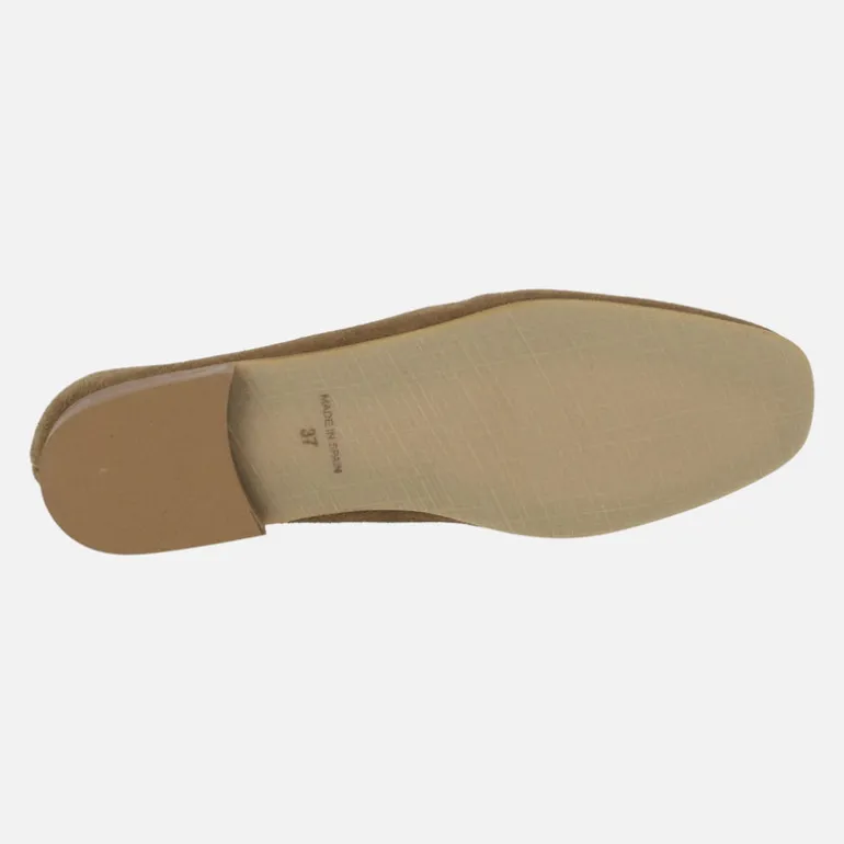 Mocasines con puntera cuadrada y antifaz