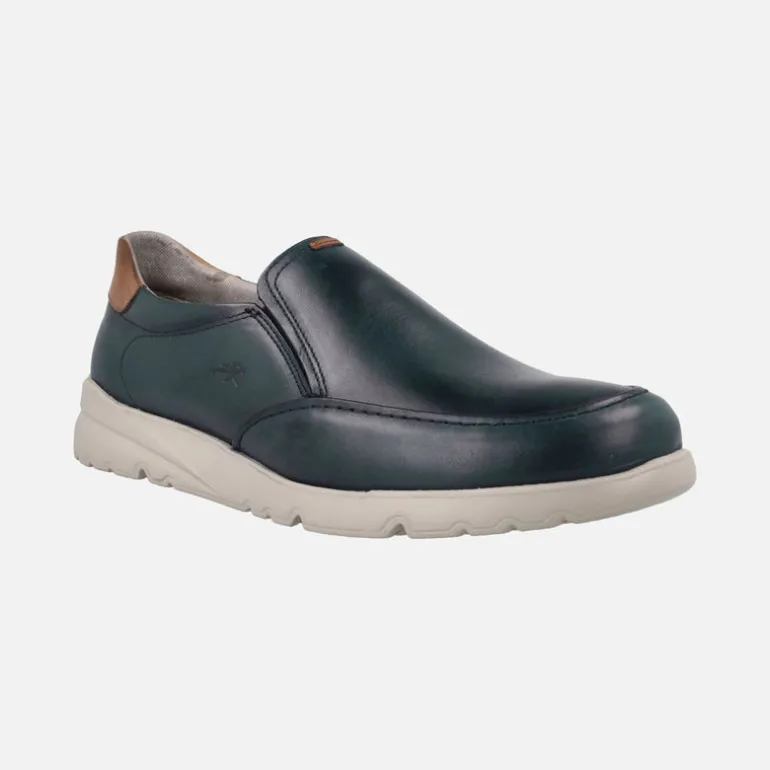 Mocasines confort Daryl en azul marino con elásticos laterales