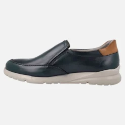 Mocasines confort Daryl en azul marino con elásticos laterales