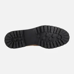 Mocasines de ante camel Militare con forro borreguillo y adorno metálico