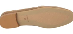 Mocasines de ante color cuero con adorno de estribo
