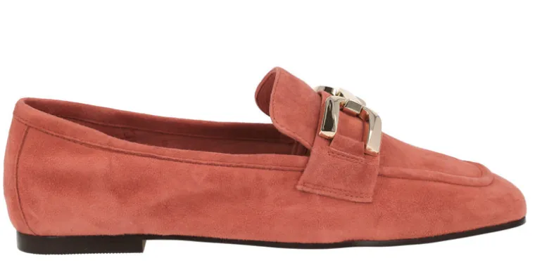 Mocasines de ante con adorno metálico para mujer Frida