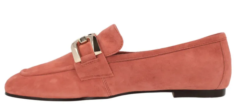 Mocasines de ante con adorno metálico para mujer Frida