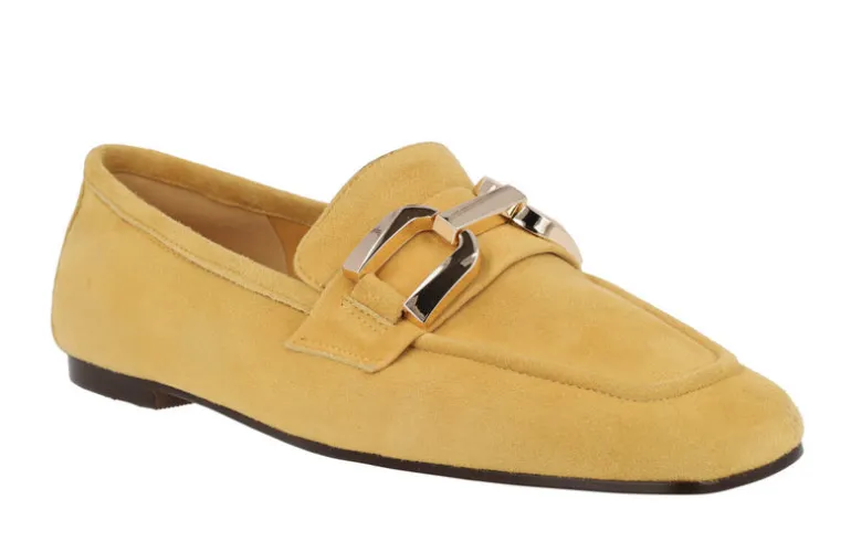 Mocasines de ante con adorno metálico para mujer Frida