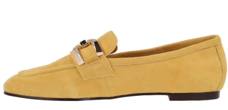 Mocasines de ante con adorno metálico para mujer Frida