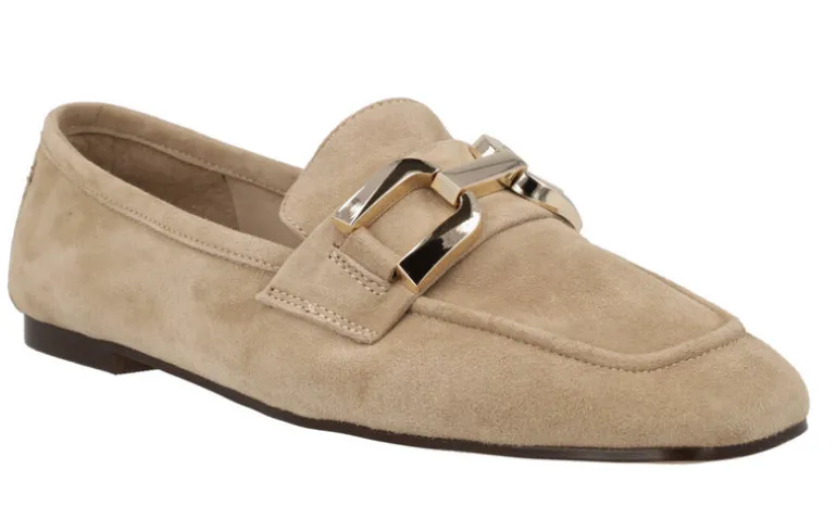 Mocasines de ante con adorno metálico para mujer Frida
