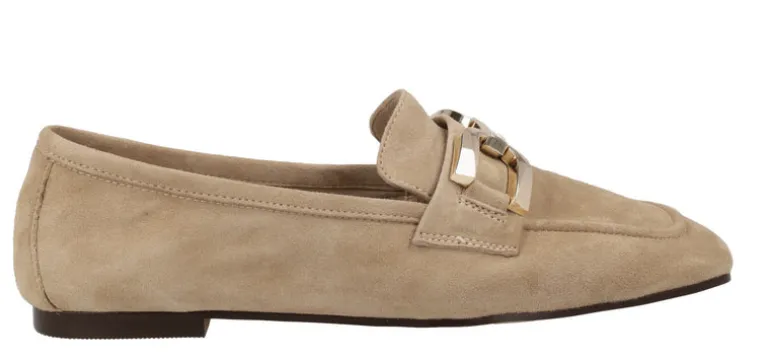 Mocasines de ante con adorno metálico para mujer Frida