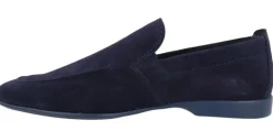 Mocasines de ante con elásticos y piso fino de goma