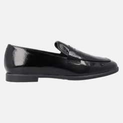 Mocasines de charol con antifaz para mujer