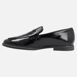 Mocasines de charol con antifaz para mujer