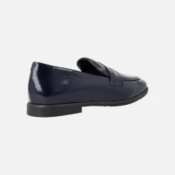 Mocasines de charol con antifaz para mujer