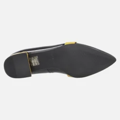 Mocasines de charol en combinado tricolor para mujer