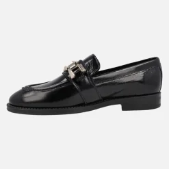 Mocasines de charol New Mimi con adorno de cadena