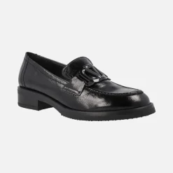 Mocasines de charol Viguera con adorno al tono