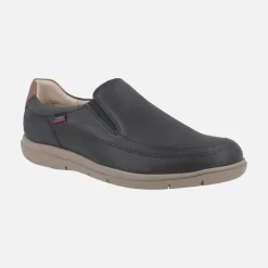 Mocasines de nobuck engrasado azul marino con elásticos Duna