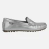 Mocasines de piel con antifaz y piso de goma