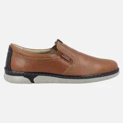 Mocasines de piel con elásticos laterales
