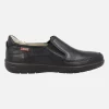 Mocasines de piel con elásticos laterales para hombre