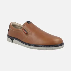 Mocasines de piel con elásticos laterales
