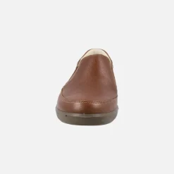 Mocasines de piel con elásticos laterales para hombre