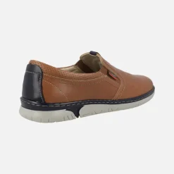 Mocasines de piel con elásticos laterales