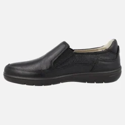Mocasines de piel con elásticos laterales para hombre