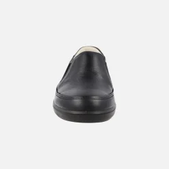 Mocasines de piel con elásticos laterales para hombre