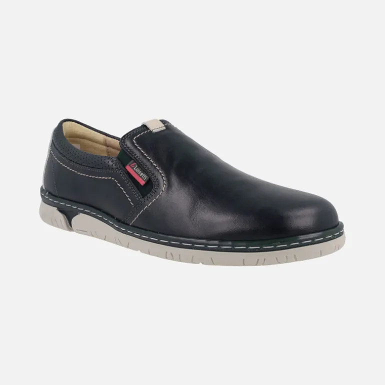 Mocasines de piel con elásticos laterales