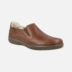 Mocasines de piel con elásticos laterales para hombre