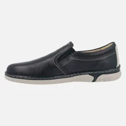 Mocasines de piel con elásticos laterales