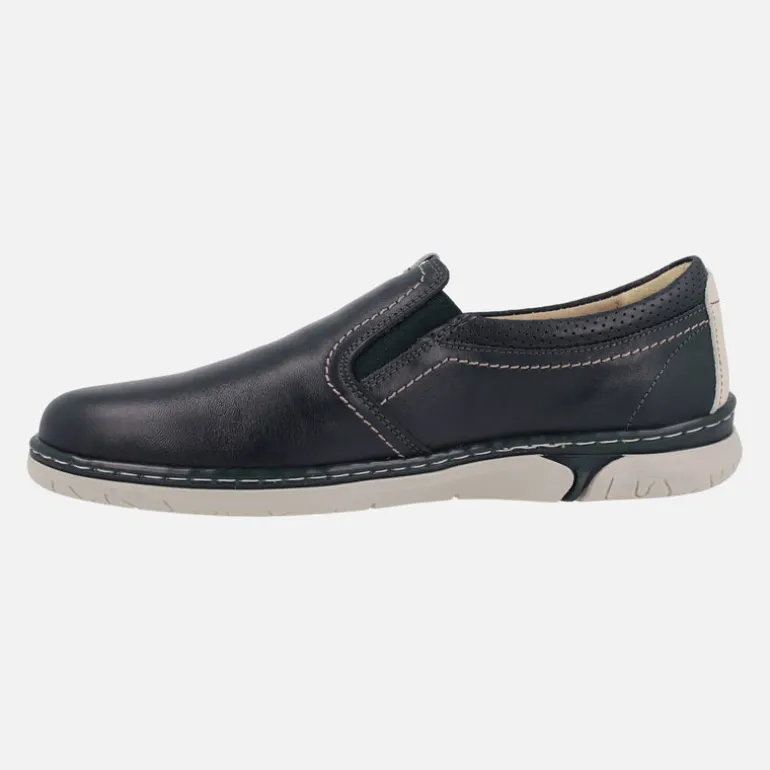Mocasines de piel con elásticos laterales