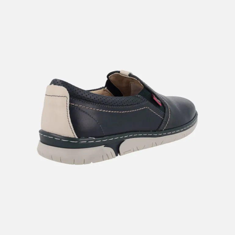 Mocasines de piel con elásticos laterales
