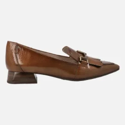 Mocasines de piel Dali con flecos y adorno metálico