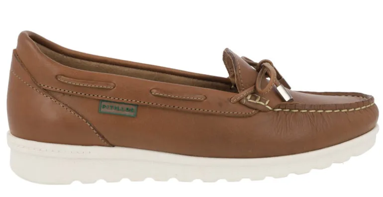 Mocasines de piel estilo náuticos con adorno de lazo
