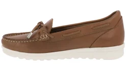 Mocasines de piel estilo náuticos con adorno de lazo