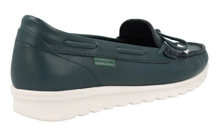 Mocasines de piel estilo náuticos con adorno de lazo