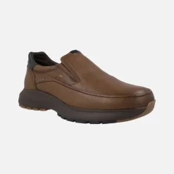 Mocasines de piel para hombre con membrana Fluchos tex