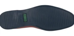Mocasines de piel para hombre con piso fino de goma