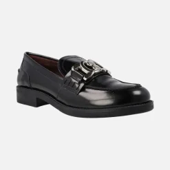 Mocasines de piel para mujer en florentik con adorno metálico