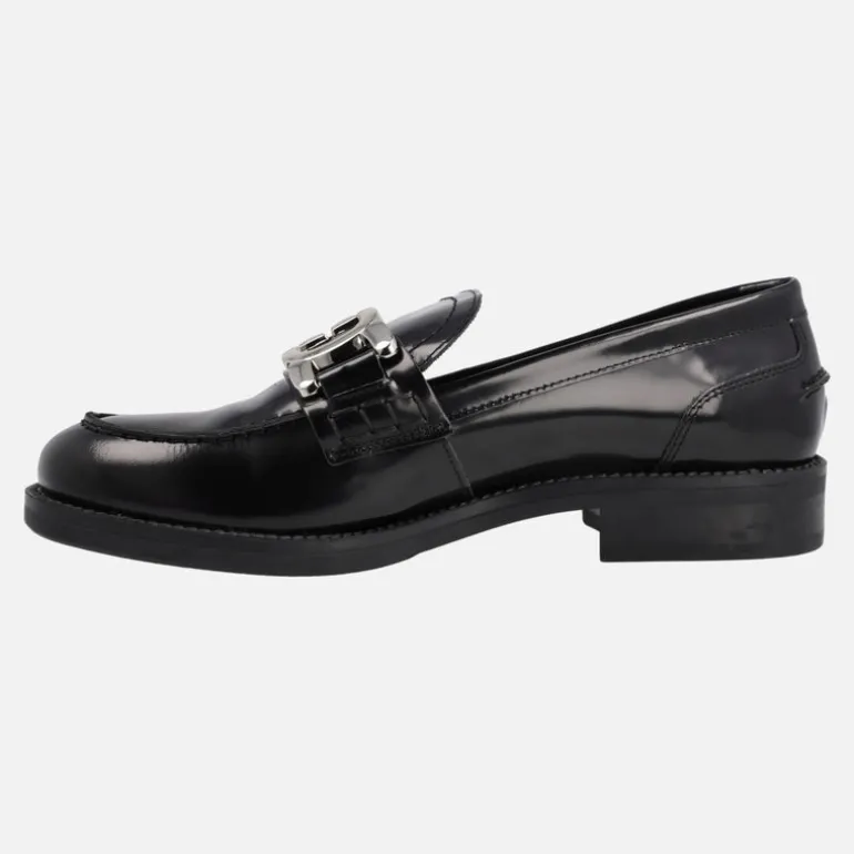 Mocasines de piel para mujer en florentik con adorno metálico