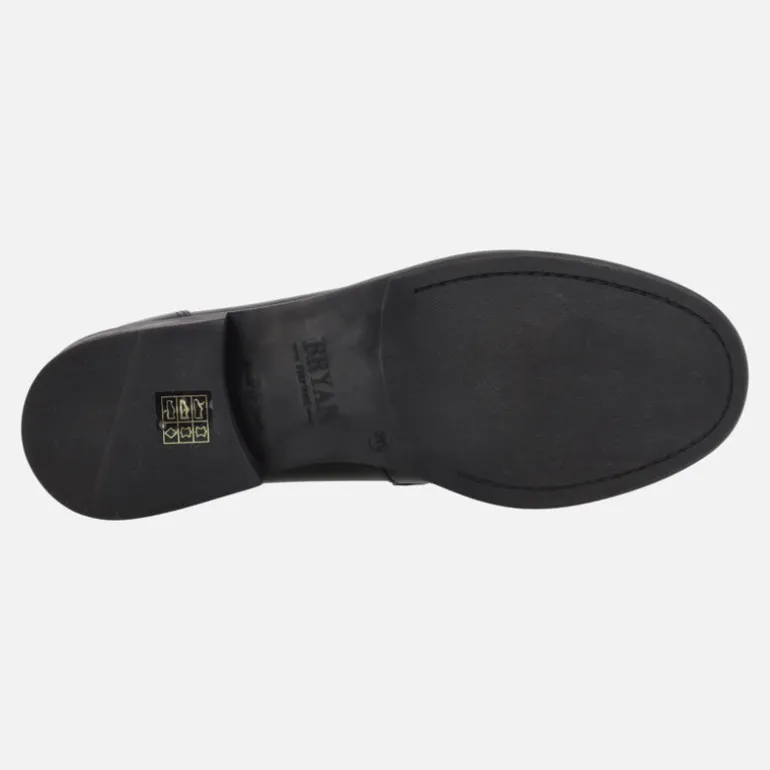 Mocasines de piel para mujer en florentik con adorno metálico