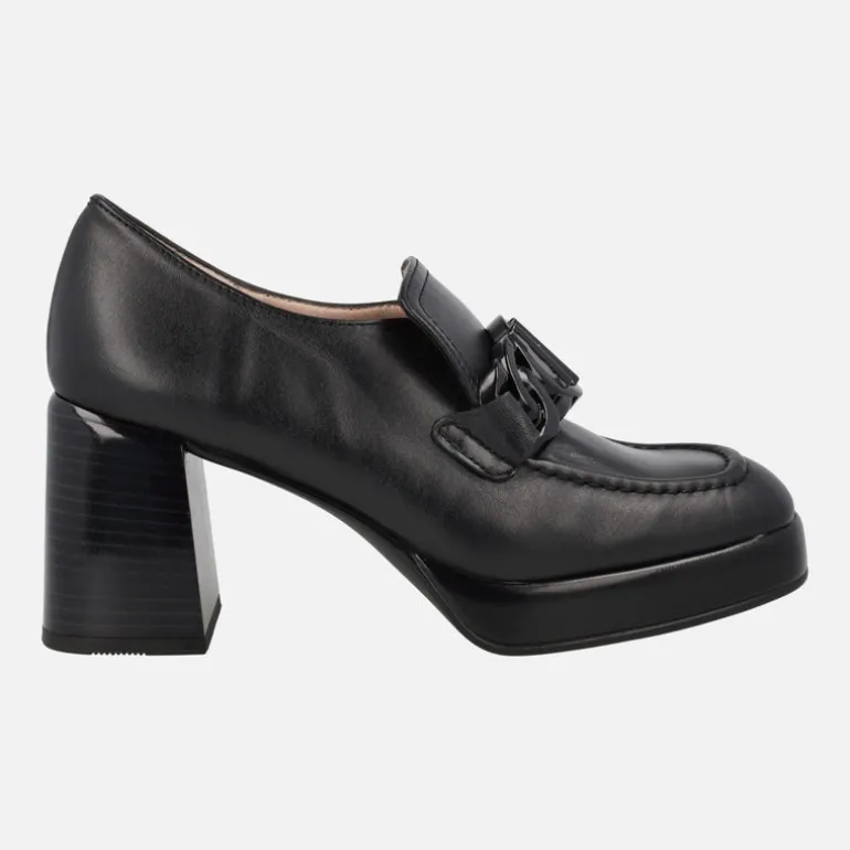 Mocasines de piel Tokio con tacón alto y plataforma